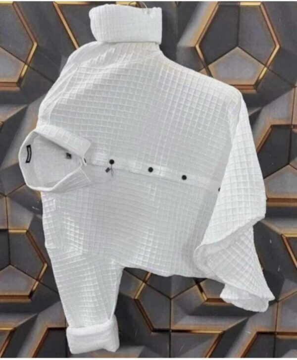 Branded Men’s Full Sleeve Shirts – Heavy Popcorn Fabric - Image 3