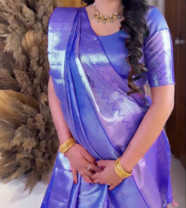 Premium Jacquard Silk Sarees – Wedding Special Collection - Image 3