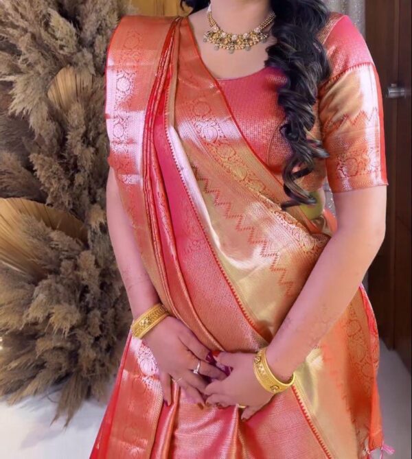 Premium Jacquard Silk Sarees – Wedding Special Collection - Image 2